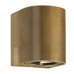 Nordlux Canto 2 Veggbelysning Messing Gull Up & Down 10.6W 500lm - 830 Varm Hvit
