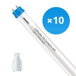 Fordelspakning 10x Philips LED Lysrør T8 CorePro (EM/Mains) High Output 18W 2000lm - 840 kald hvit | 120cm - erstatter 36W