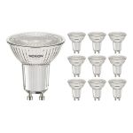 Fordelspakning 10x Noxion LED spot GU10 PAR16 4W 345lm 36D - 830 varm hvit | dimbar - erstatter 50W