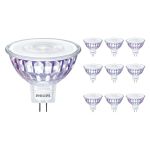Fordelspakning 10x Philips Master Value LED Spot GU5.3 MR16 7.5W 630lm 36D - 930 varm hvit | beste fargegjengivelse - dimbar - erstatter 50W