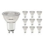 Fordelspakning 10x Noxion PerfectColor LED spot GU10 PAR16 4W 345lm 60D - 930 varm hvit | beste fargegjengivelse - dimbar - erstatter 50W