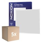 Fordelspakning 5x Noxion LED Panel Ecowhite V4.0 28W 3200lm - 830 Varm Hvit | 60x60cm - UGR <19 - Philips driver