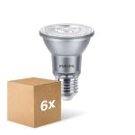 Fordelspakning 6x Philips Master Value LED Pære Reflektor E27 PAR20 6W 500lm 25D - 927 ekstra varm hvit | beste fargegjengivelse - dimbar - erstatter 50W