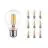 Fordelspakning 10x Noxion Lucent filament LED E27 Pære klar 7W 806lm - 827 ekstra varm hvit | erstatter 60W