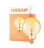 Osram Vintage 1906 LED E27 Globe filament gull 125mm 7W 650lm - 824 ekstra varm hvit | erstatter 40W