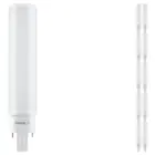 Fordelspakning 10x Ledvance Dulux-D LED 7W - 830 Varm Hvit | 4-Stift - Erstatter 18W