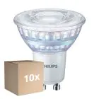 Fordelspakning 10x Philips MASTER Value LED Spot GU10 PAR16 5.5W 575lm 36D - 930 Varm Hvit | Beste Fargegjengivelse - Dimbar - Erstatter 80W