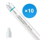 Fordelspakning 10x Philips LED Lysrør T8 MASTER Value (EM/Mains) High Output 14W 2100lm - 840 kald hvit | 120cm - erstatter 36W